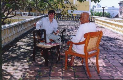Recording the Tamil classical tradition in Pondicherry,
from the mouth of T.V. Gopal Iyer